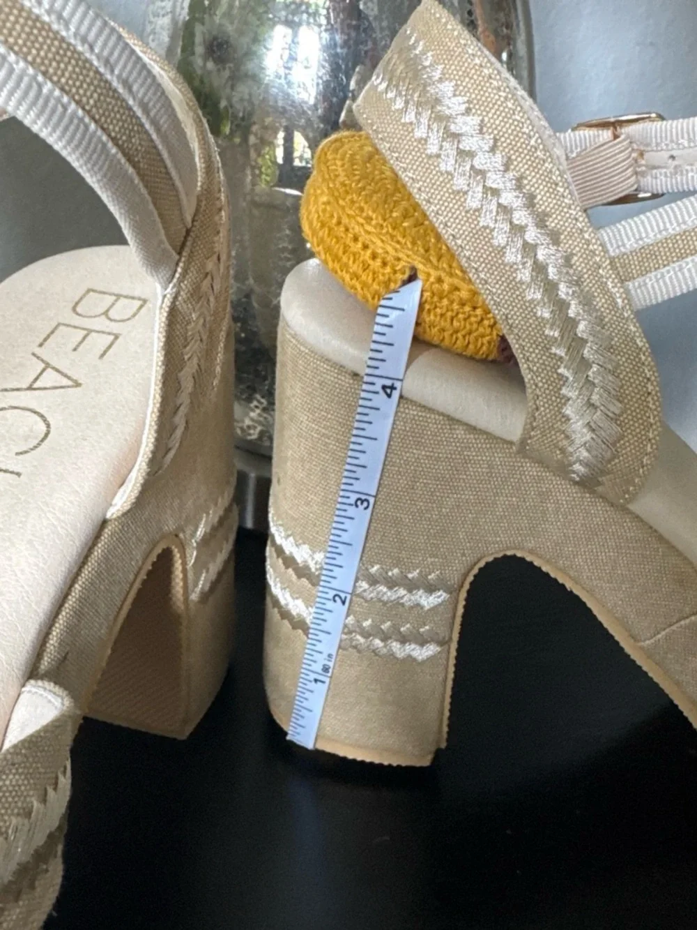 by Matisse Sand Beige Slingback Platform Sandals